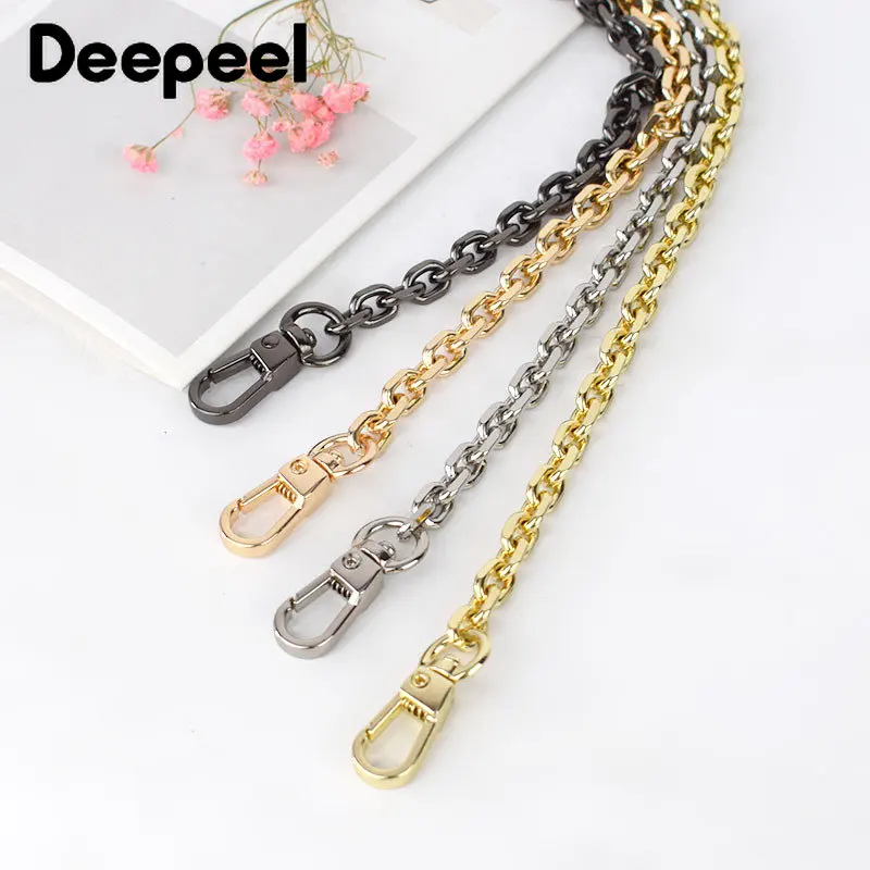 60-120cm Metal Bags Chain Strap for Shoulder Crossbody Replacement Chains Handbag Handles DIY Handmade Hardware Bag Accessories