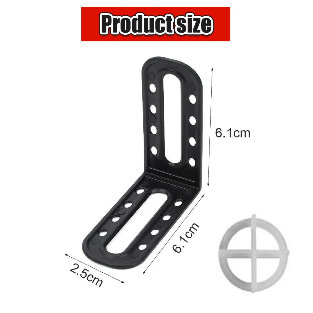 25/50Pcs Tile Leveling System Angle Leveling Can Be Used with Tile Leveling Gasket for Positioning The Seam Construction Tool