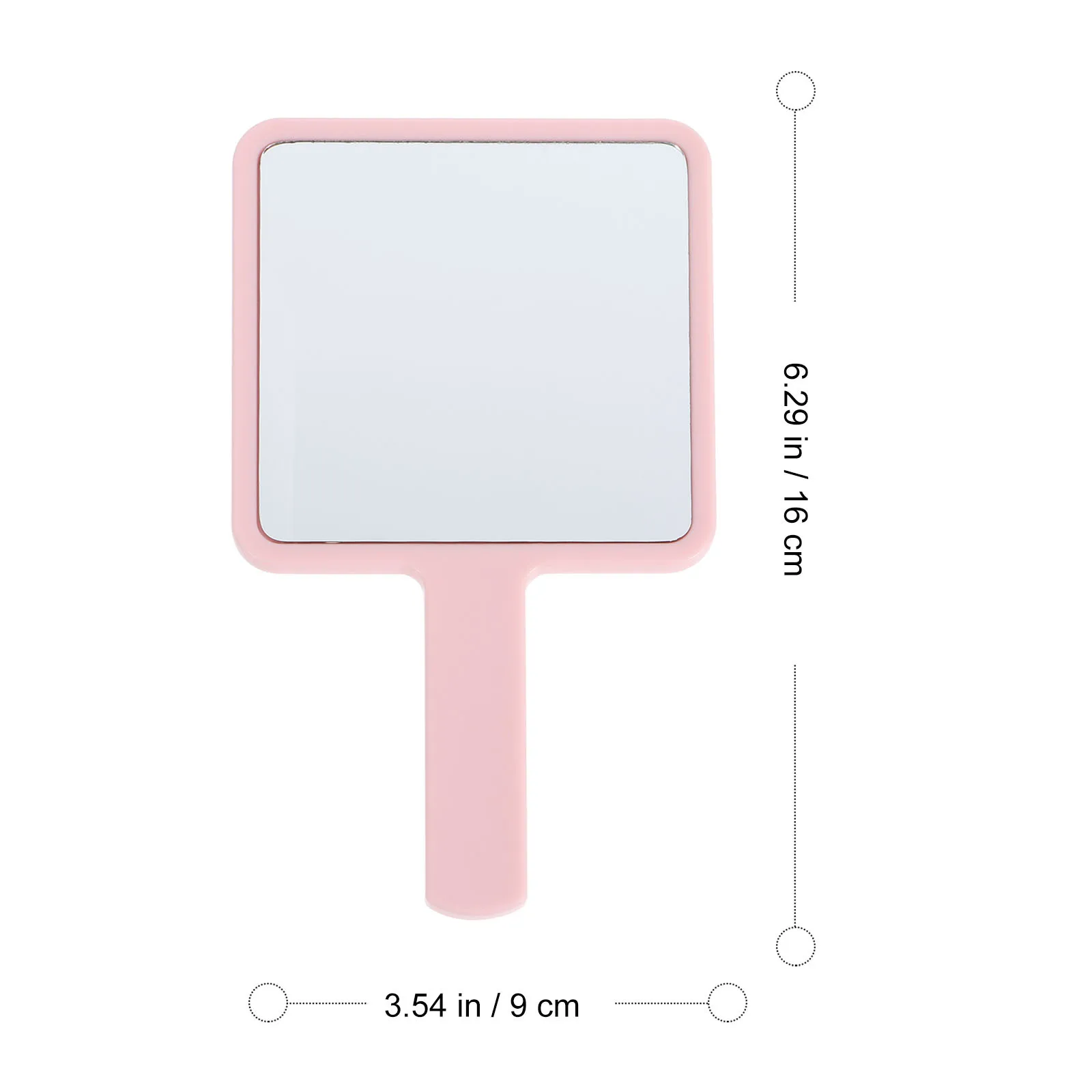 6Pcs Travel Handheld Mirror Lightweight Foldable Makeup Mirror for Bathroom Outdoor Shaving Compact Size Easy to Carry