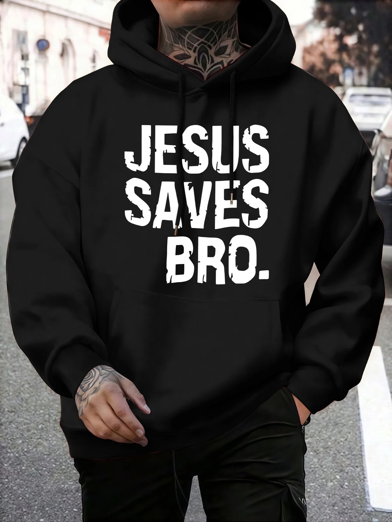 

Мужская тонкая тяжелая толстовка с капюшоном Top Pick Local — большой пуловер S-XXL с черным принтом в стиле хип-хоп, который можно стирать в машине