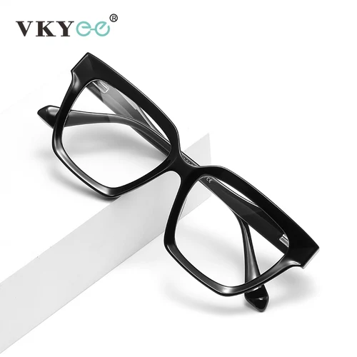 Imagen 2 del producto VICKY moda nueva cuadrado geométrico Unisex ordenador protección contra luz azul gafas de lectura mujeres personalizado prescripción LS083