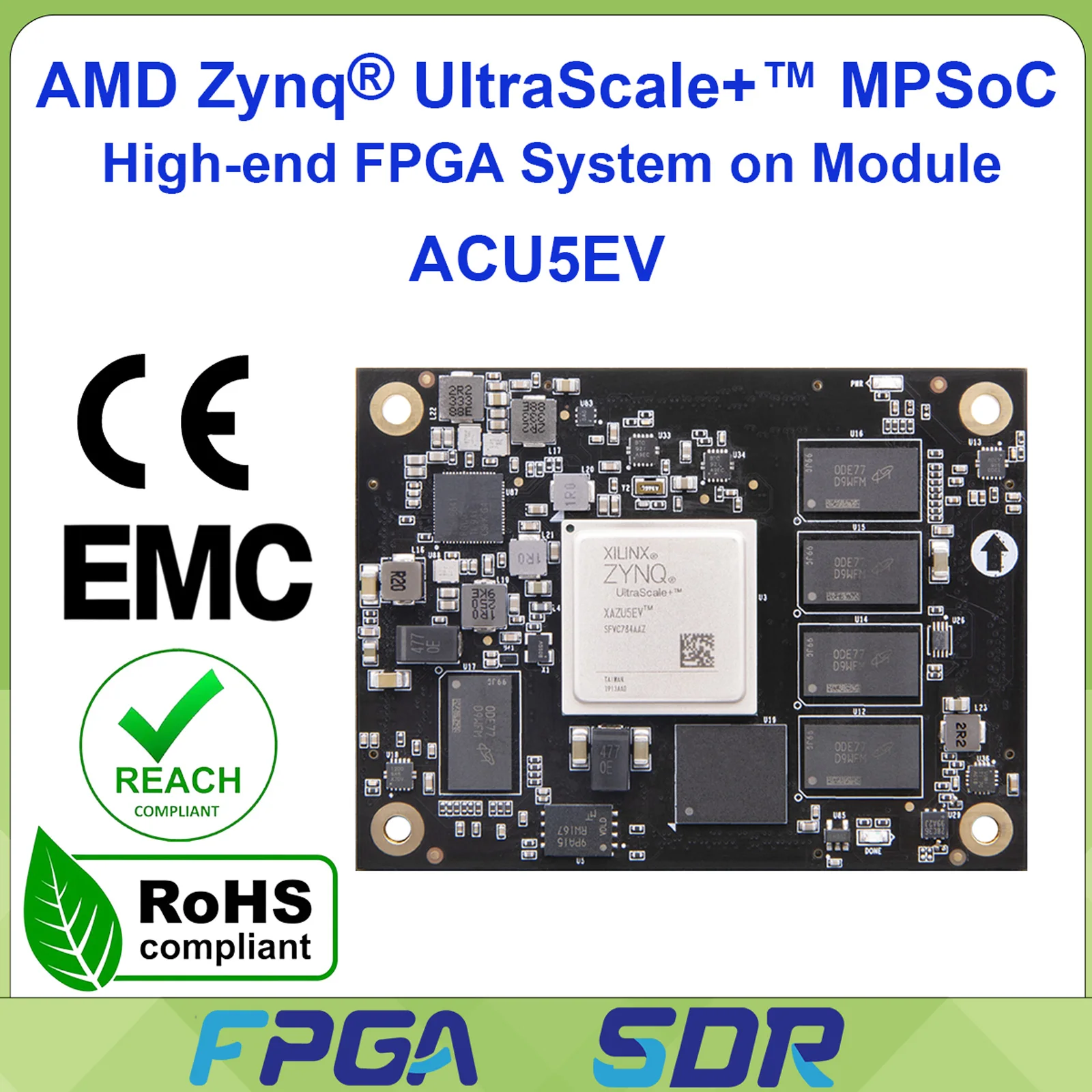 ALINX ACU5EV SOM AMD Xilinx Zynq UltraScale+ MPSOC XCZU5EV Video Processing Industrial Grade Module
