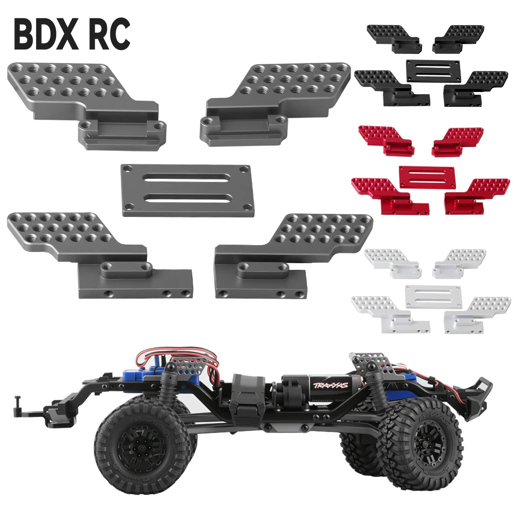 Regulowane mocowania amortyzatorów z aluminium BDX RC do modeli 1/18 TRX4M Bronco Defender, części tuningowe