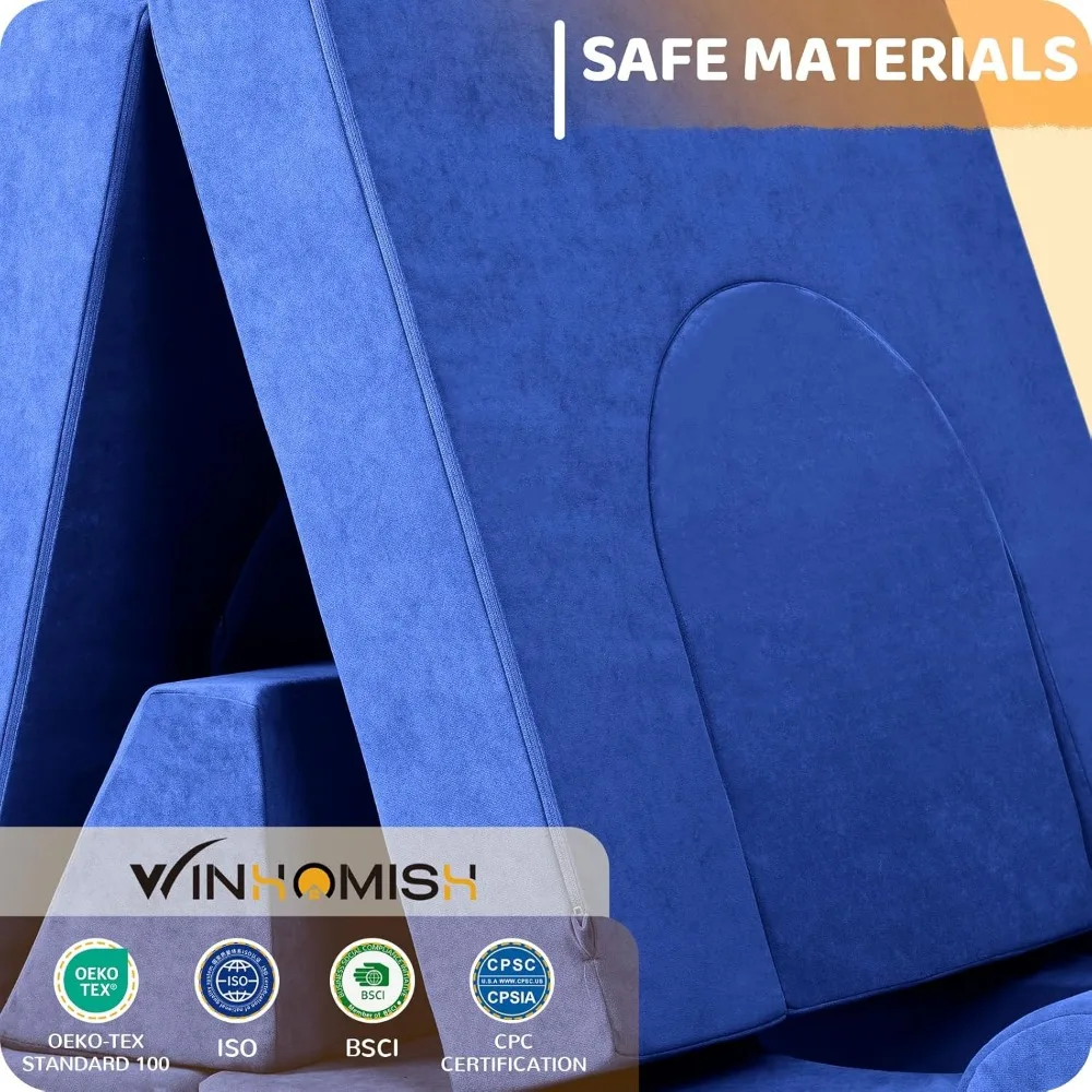 أريكة لعب إسفنجية معيارية للأطفال: ناعمة وآمنة ومريحة للأطفال الصغار الذين تتراوح أعمارهم بين 1-6 سنوات #6