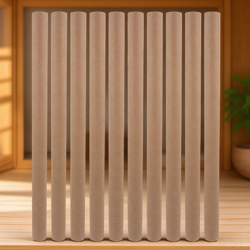 10 قطعة أنبوب تخزين الملصقات علبة رسم قابلة لإعادة الاستخدام للمطبوعات الفنية وأنابيب الورق المقوى الرسومية للتغليف أنابيب الورق المقوى البني #6