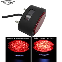 Cat Eye Style Vintage LED Motorcycle Tail Light For Bobber Cafe Racer
