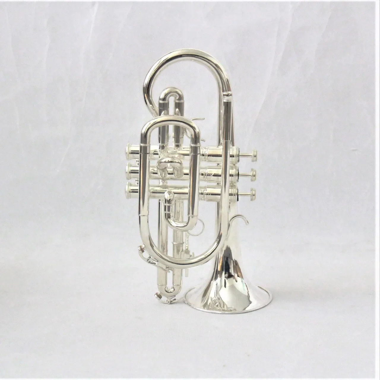Válvulas de cuproníquel con cuerpo de latón Hooqu, Cornetta Soprano chapada en plata, precio barato, Cornet Bb