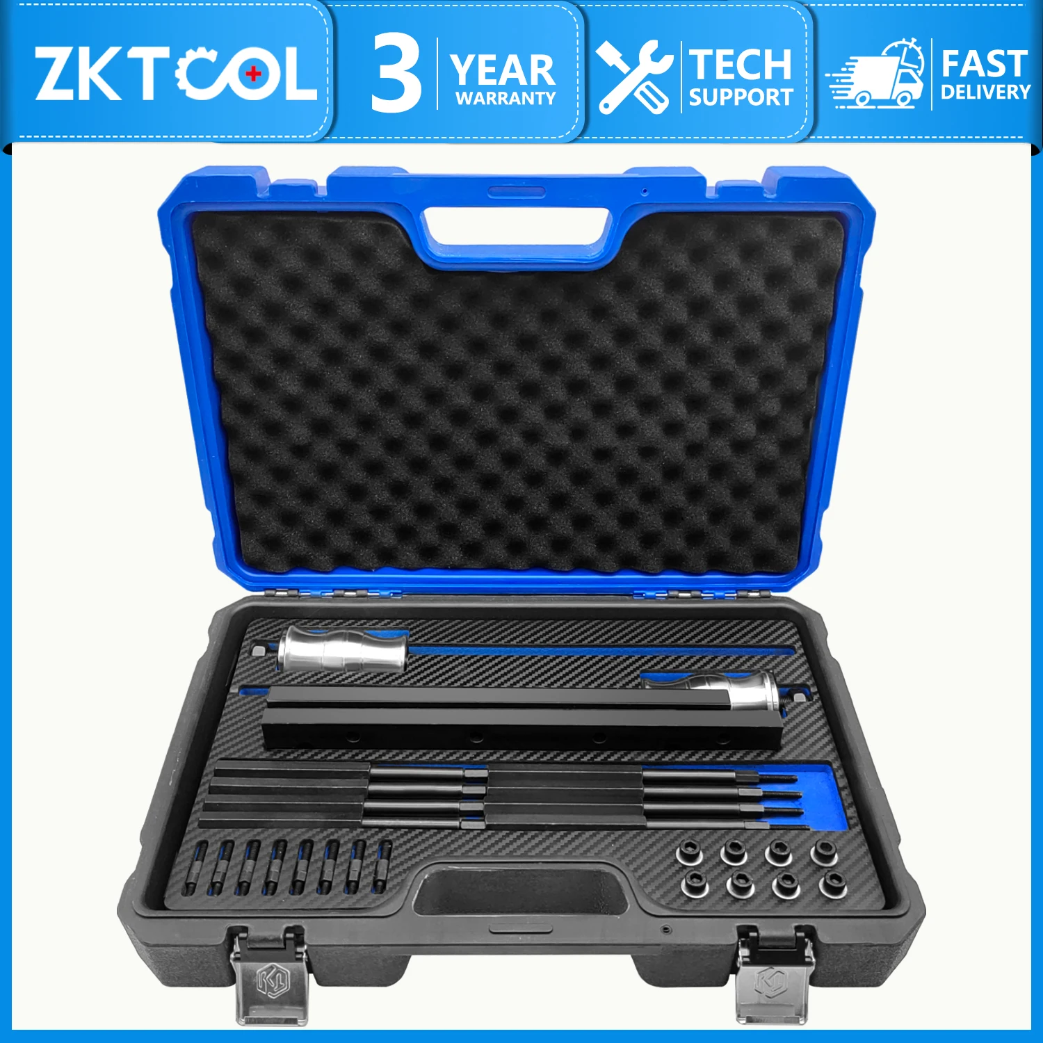 Fuel Injector Removal Tool, Rail Assembly Replacement Master Tool Kit, Suitable for GM Opel, Buick, Vauxhall and MG 1.0L, 1.4L,