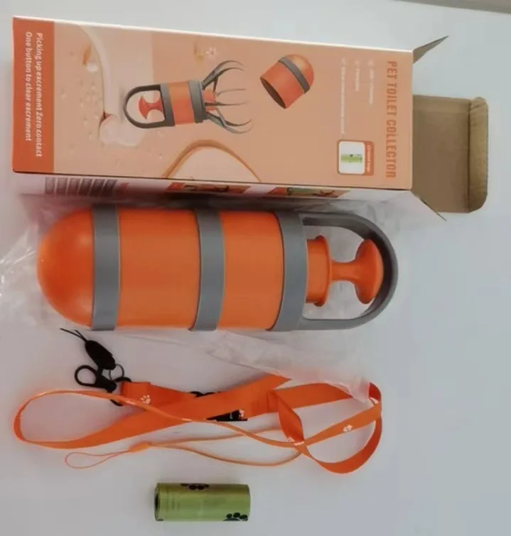 

Pet Pooper Scooper Dogs Outdoors Portable Excreta Collector Disposable Bags Dispenser Waste Cleaner Pet Poop Picker