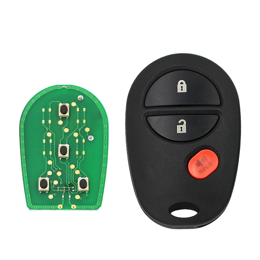 Ecusells 3/4/5/6 Buttons Remote Car Key Fob for Toyota Sienna Sequoia Tacoma Tundra 315MHz GQ43VT20T