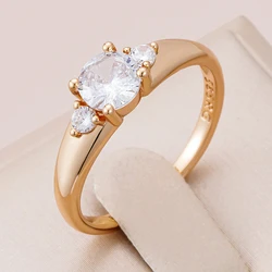 Kinel Heißer Blau Natürliche Zirkon Ethnische Braut Ring Hohl Geometrie 585 Rose Gold Ringe für Frauen Vintage Hochzeit Schmuck