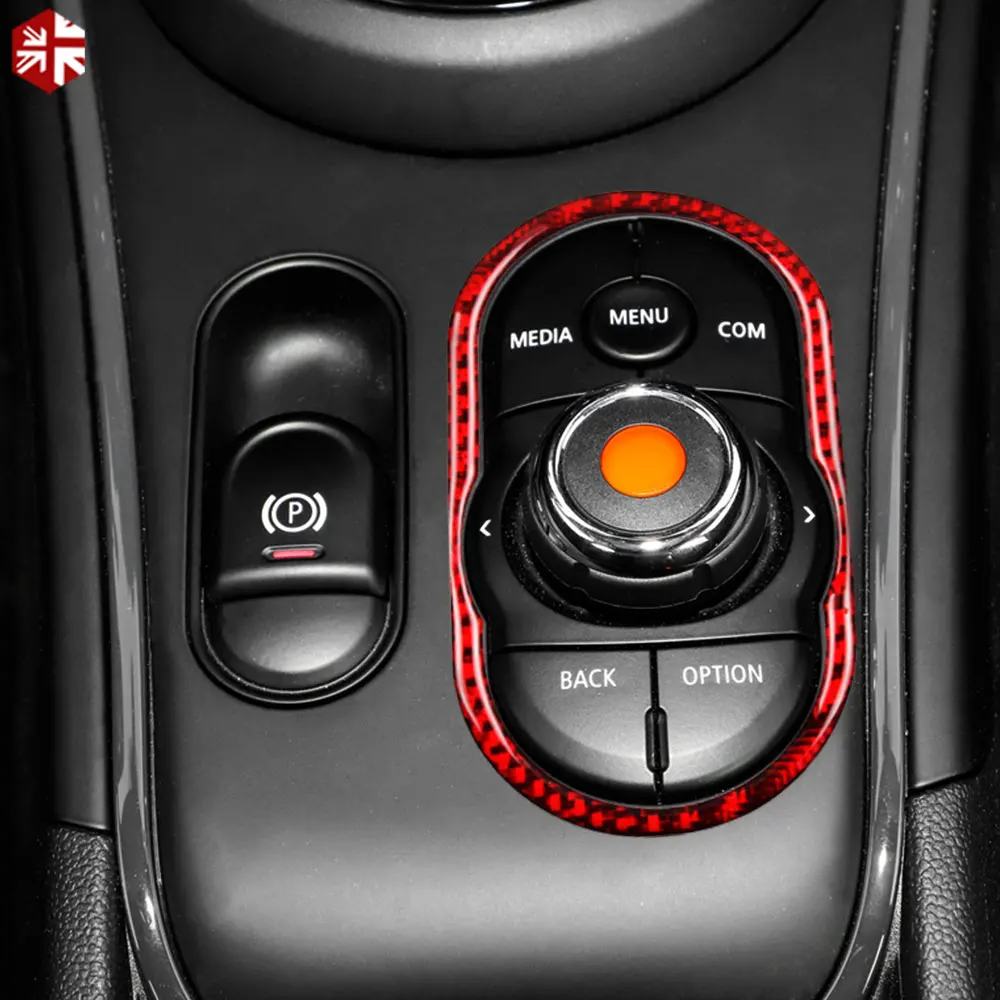 

1 PIECE Carbon Fiber Multimedia Button Frame Cover Trim for MINI Cooper Countryman F60 2017-PRESENT