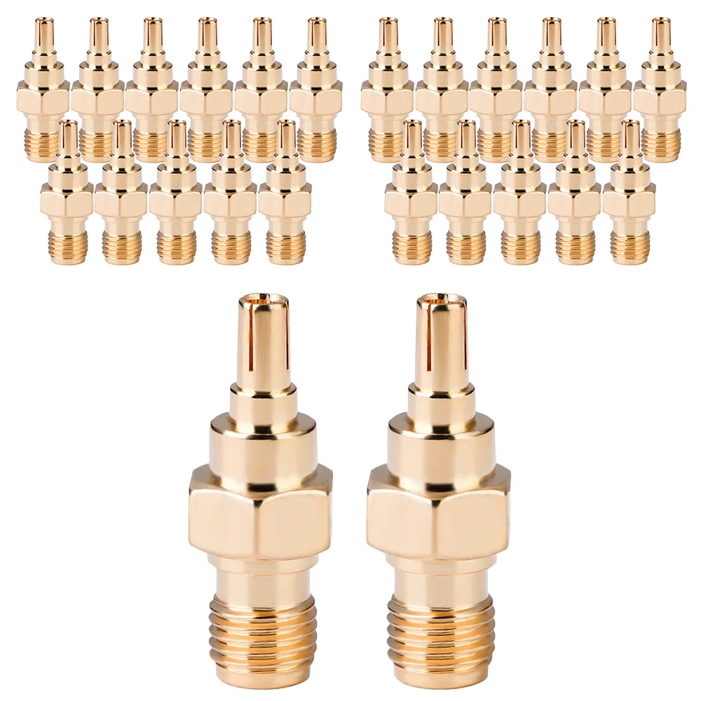 Musical Sound SMA Male Plug Crimp RF Connector Straight for Coax Cable 1/6/24/50/100 Pieces SMA Male Coaxial RF Connector