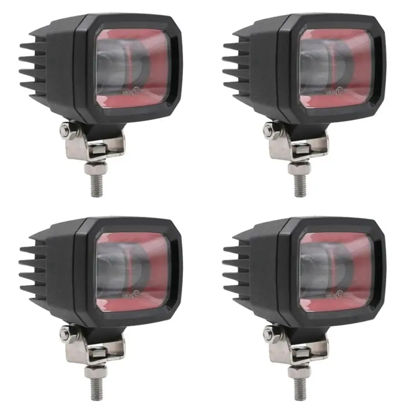 4X 10-80V 7303S Forklift LED Warning Light Linear Area Safety Light Forklift Reversing Indicator Light Working Light