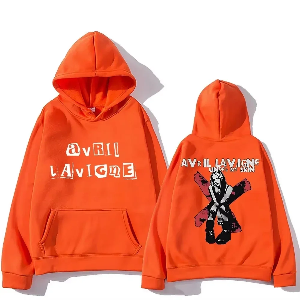 2025 Avril Lavigne printed men's hoodie Harajuku Comfortable Hoodie Grunge Pole Clothing Ropa Mujer Punk