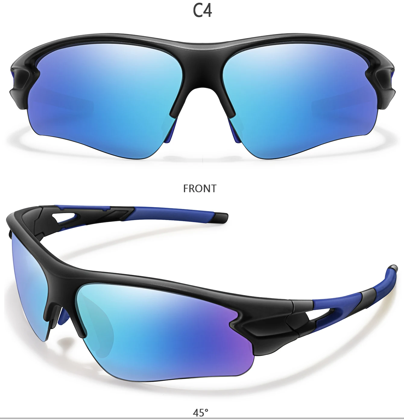 Marke Mode Frauen Männer Sonnenbrille Outdoor Sport Angeln Radfahren Laufen Fahren Brillen Frauen Mode Brille Komfortable Nase – Detail 6
