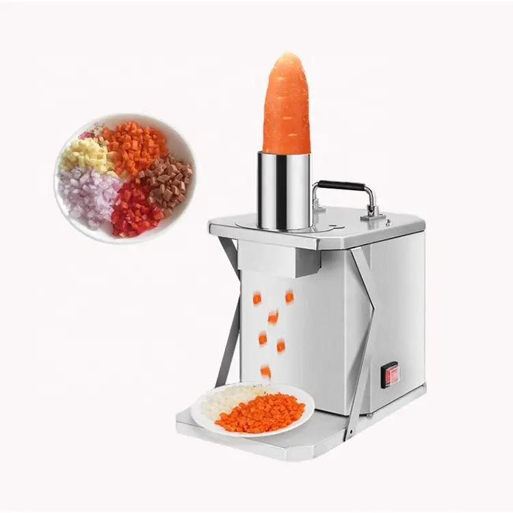 Kitchen dicer sausage cube cutting machine carrot potato radish cucumber yam dicing machine small desktop vegetable cutter