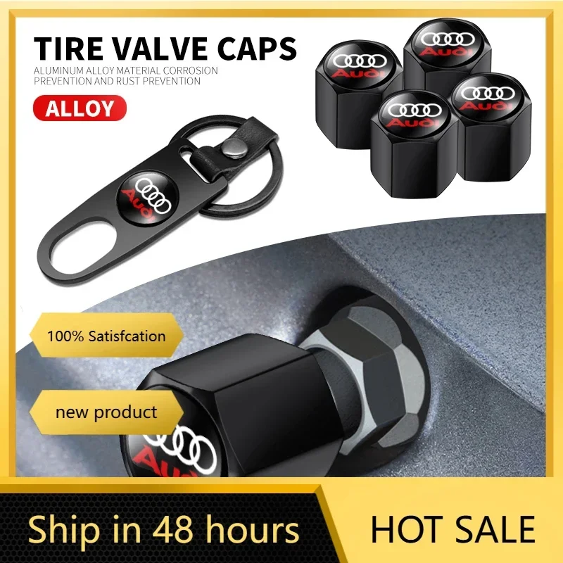 

Metal Car Keychain Rings Accessories Tire Valve Cap for Audi Q3 Q4 Q5 Q6 Q7 B8 B6 C6 8p B7 C5 A3 A4 A5 A6 A7 A8 S3 S4 S5 S6