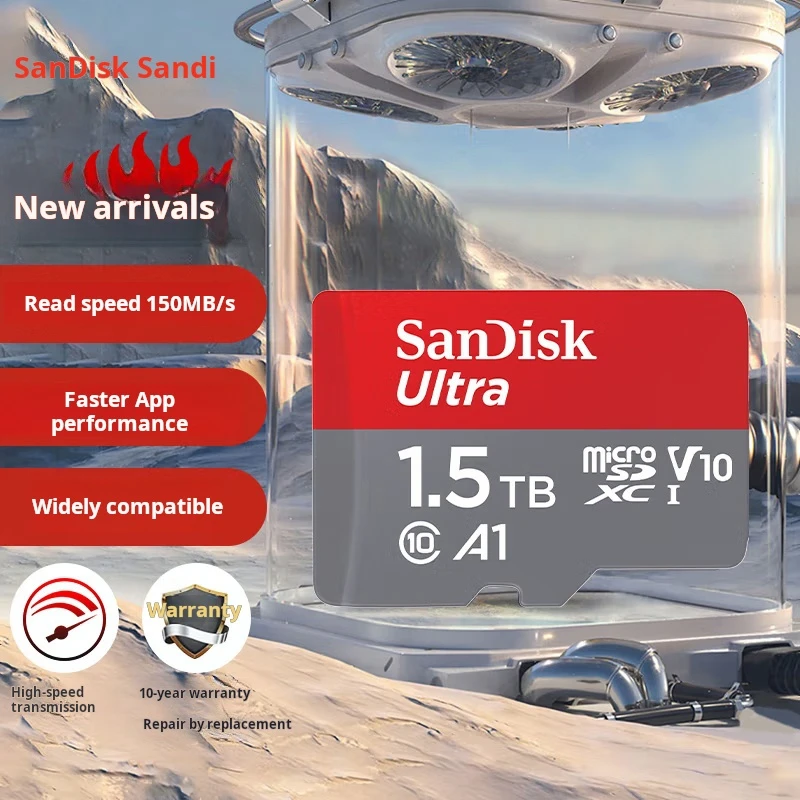 

SanDisk 1.5TB TF (MicroSD) Memory Card, A1 U1 C10, High-Speed Memory Card, Read Speed 150MB/s, Multi-Device Compatible