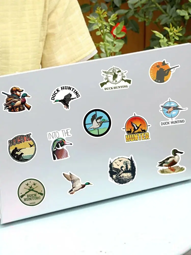 AliExpress jinhua vsco 56pcs Funny Retro Cartoon Duck Hunting Stickers Waterproof Graffiti For Luggage Laptop Guitar Phone Bicycle Diary Vinyl Decals