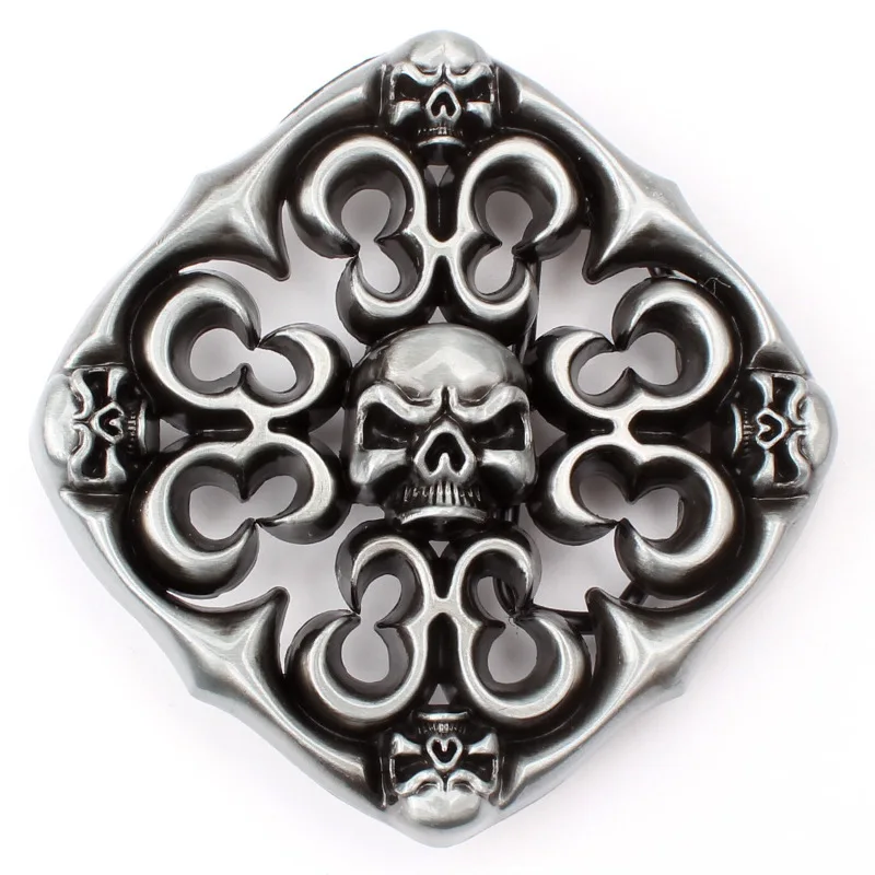 Skull skeleton belt buckle Belt DIY accessories Western cowboy style Smooth belt buckle Punk rock style k24