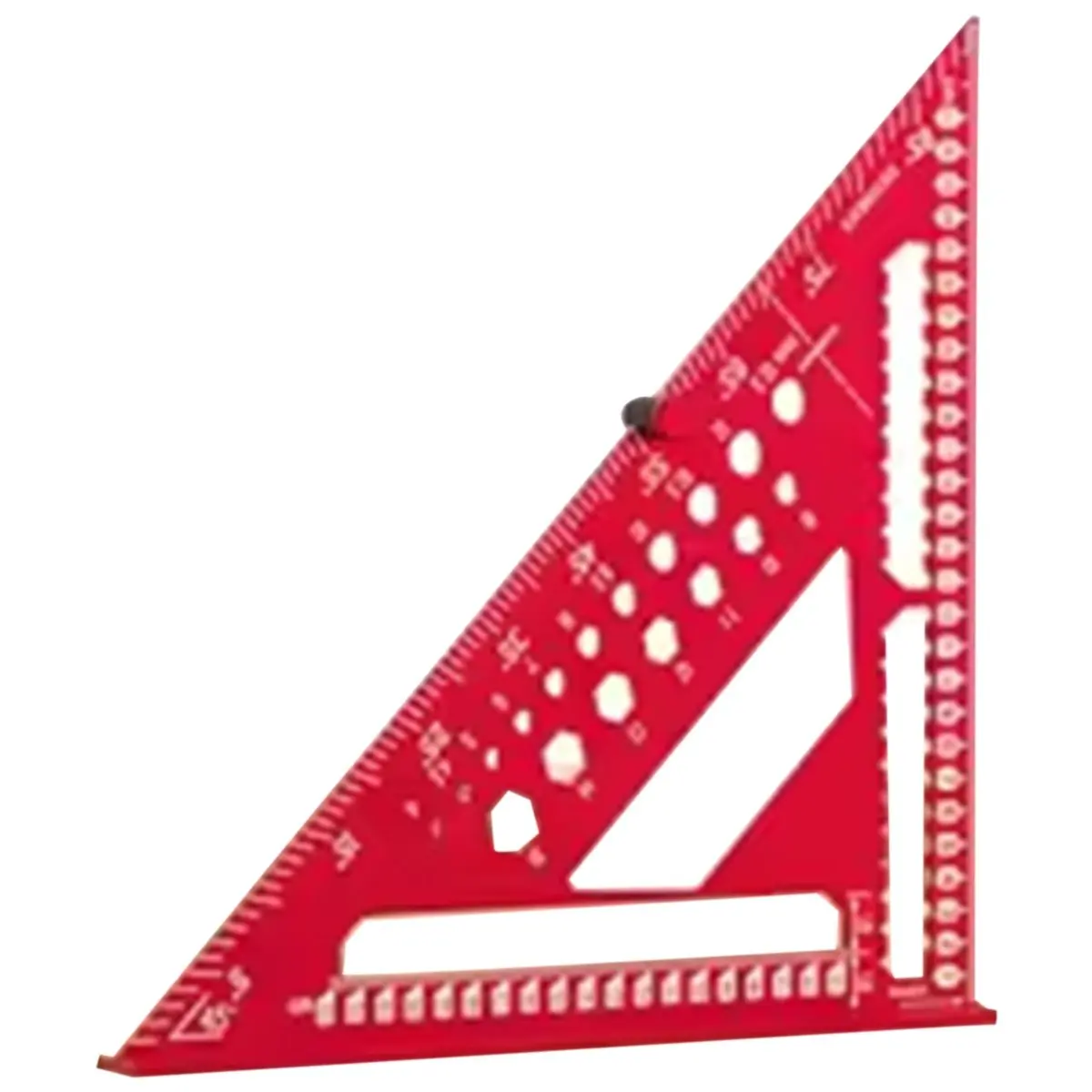 Budget-Friendly-Triangle Ruler with Positioning Pin, Woodworking Multi Angle Ruler , High- Right Angle Scribe Marking Ruler 12in