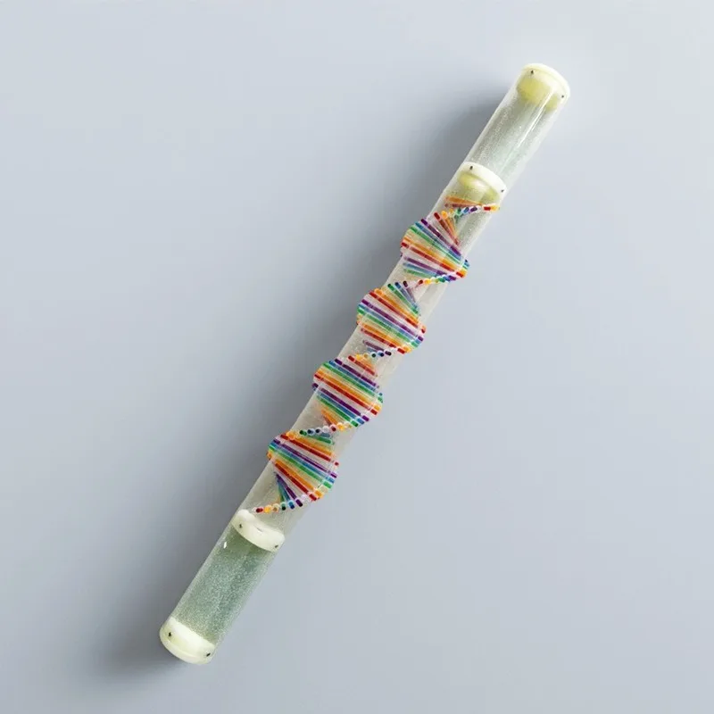 Colorful Rainmaker Shaker Meditation Relaxation Acrylic Rain Stick Spiritual Sound Therapy Rain Sticks Orff Musical Instruments
