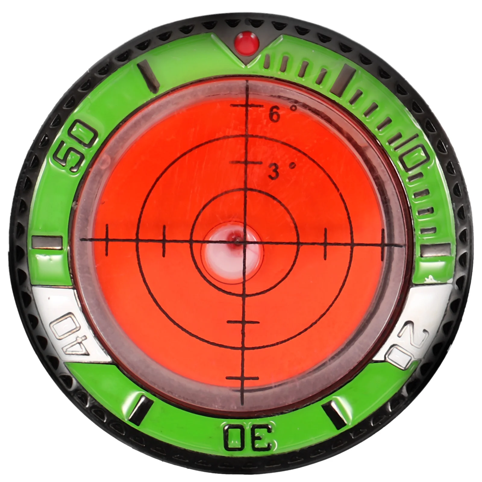 Golf Double-sided Mark Watch Outer Frame Scale Level Meter Green Ball Position Accessories (orange/green) Round Bubble