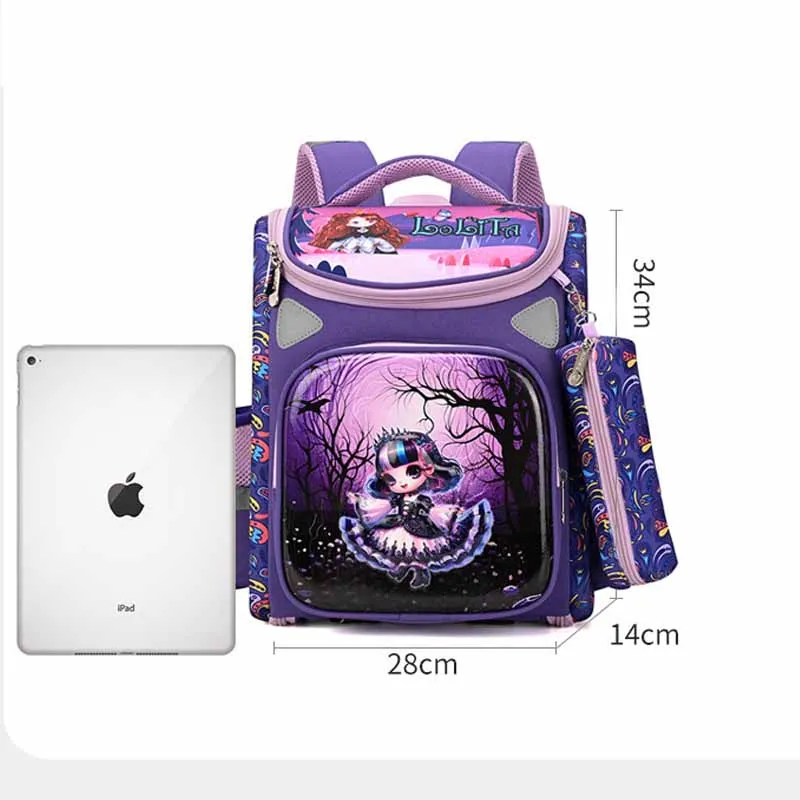 Cartoon Child Bookbag Hard Shell Lightweight Elementary School Backpack School Bags&pencil Case Set Child School Starts Gift