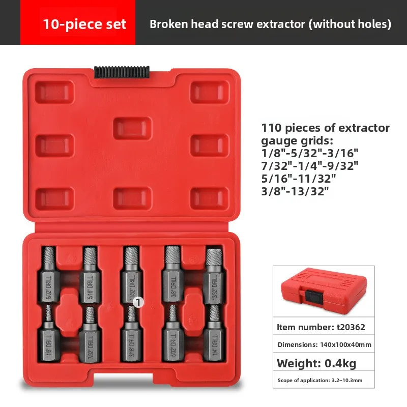 

Industrial Grade Broken Head Screw Remover Screw Nut Bolt Faucet Slide Thread Break Removal Tool