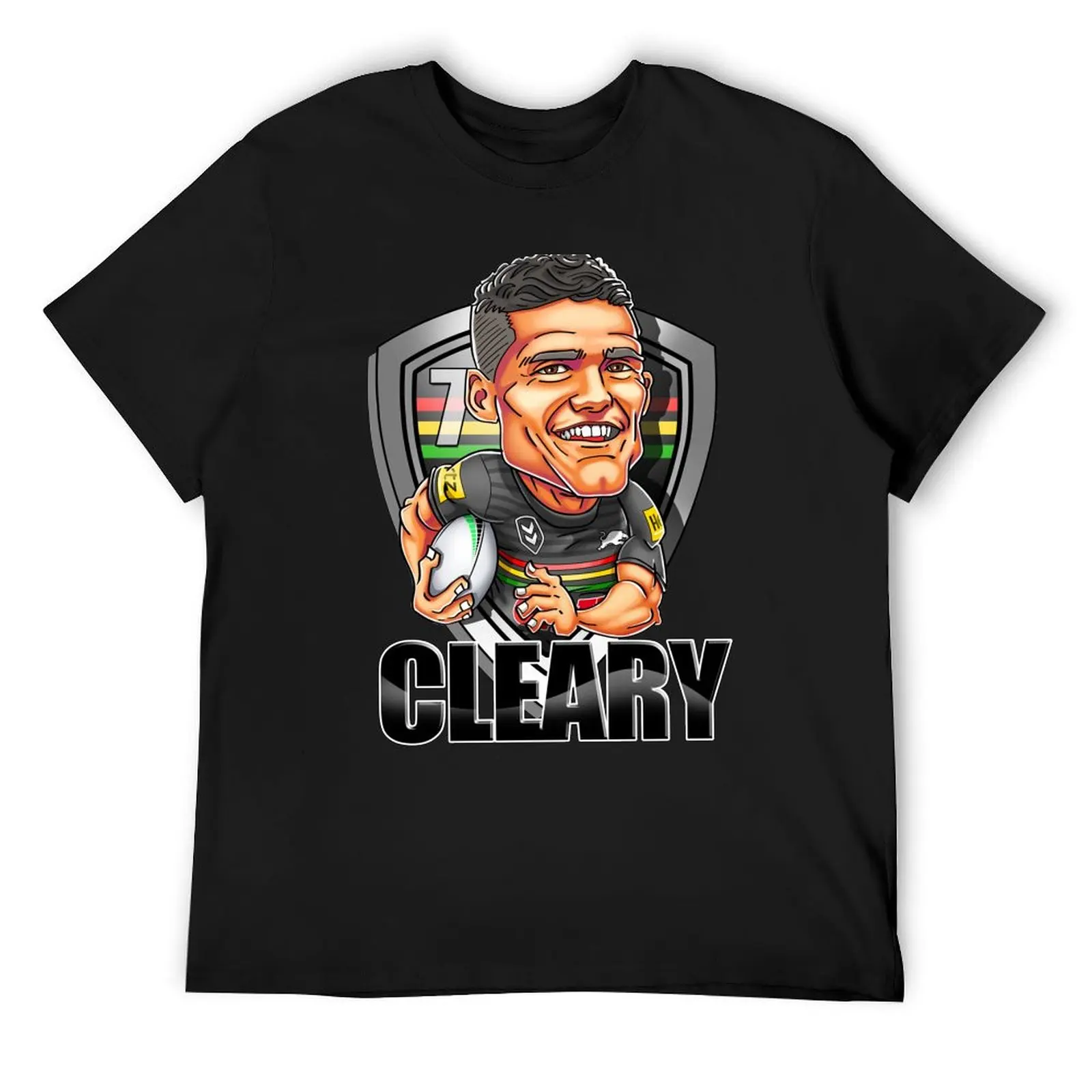 Nathan Cleary cartoon - Penrith Panthers - Unique artwork by Brocker T-Shirt street wear funny gifts Luxury man men clothings