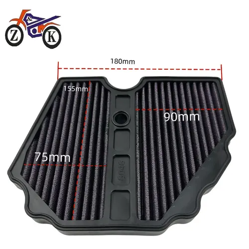 Imagen 2 del producto Filtro de Aire para Motocicleta 1PCS para Benelli TRK502 TRK502X 2017-2022 GOOD HORSE 500 BJ500, Filtro de Aire de Alto Flujo, Reemplazo 49202P160000