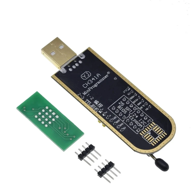 TZT CH341A CH341B 24 25 Series EEPROM Flash BIOS USB Programmer Module SOIC8 SOP8 Test Clip For EEPROM 93CXX / 25CXX / 24CXX