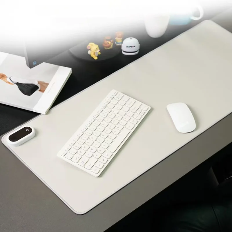 Large Size 31.5" x 13" Heated Desk Pad, Oversized Electric Mouse Mat with Fast Heating for Office Home Computer Desk, Waterproof