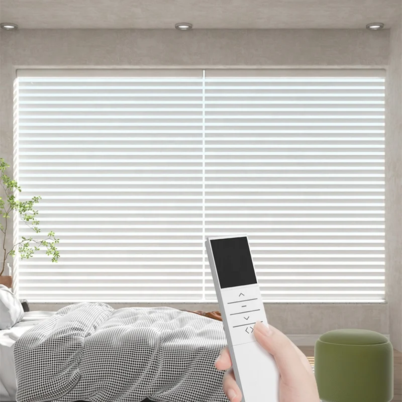 

Durable Waterproof Light filtration shutter roller blinds motorized automatic shangri-la blinds