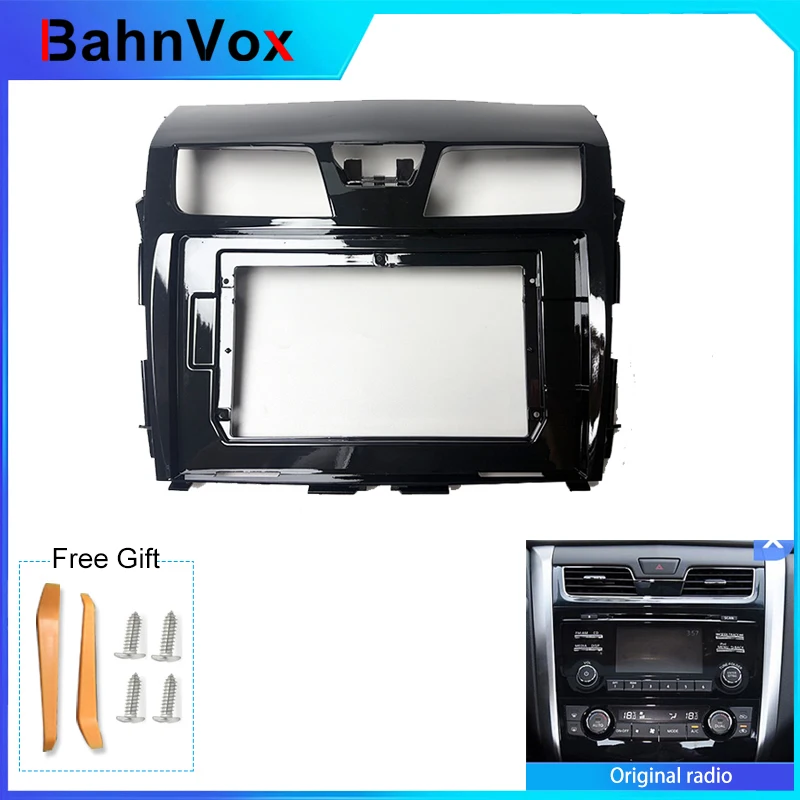 10 inch Android Car Radio frame for  Nissan Altima Teana 2013-20152din Stereo GPS Fascia bezel Panel Adapter wire harness