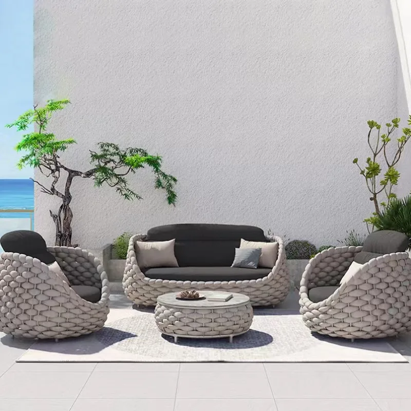 Sofa courtyard villa garden terrace outdoor waterproof and sunscreen y