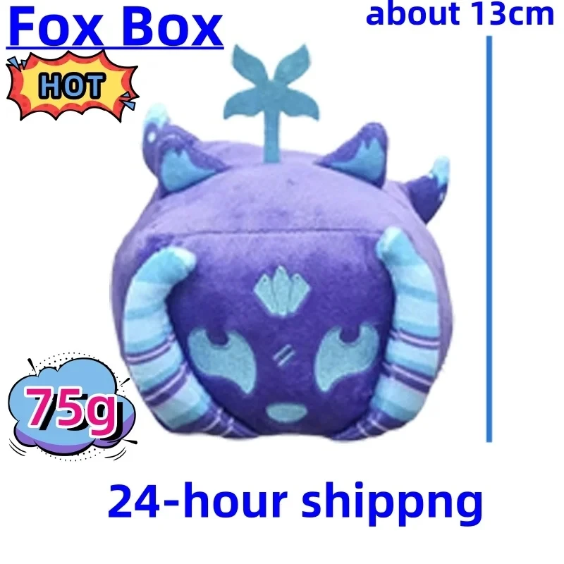 Hot Blox Fruits Anime Game Plush Toy Fruit Leopard Pattern Box Stuffed Dolls Fruits boxeing Children\'s Toys Birthday Gift