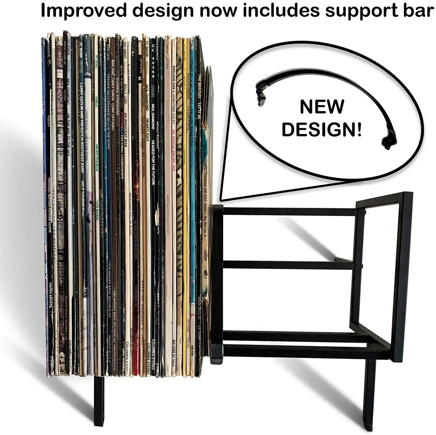Picture 4: Removable Vinyl Record Storage Stand CD Organizer Holder European Magazine Storage Rack for Home