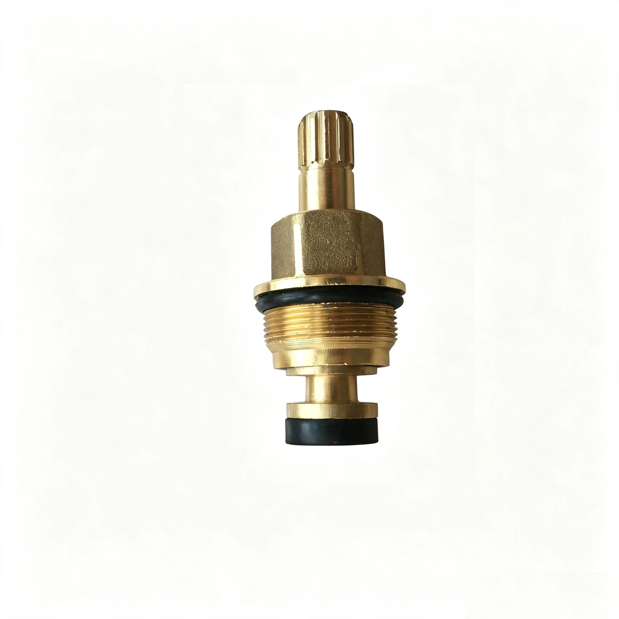 MTTUZK Faucet Replacement Brass Rotating Slow Opening Valve Core 9.3mm 12 Teeth  7/8