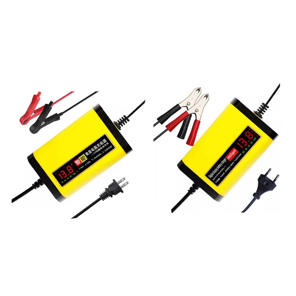 

Motorcycle Battery Charger LED Display Car Motorcycle Batteries Power Charge US/EU Plug for Automotive Truck Motorcycle