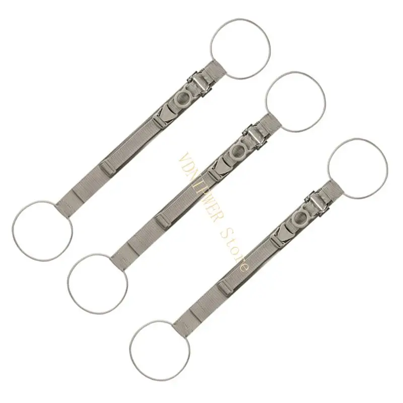 

3PCS Adjustable Suitcase Strap Travel Bag Hanging Hook With Quick Release Clip For Secure Bag And Luggage Case Mounting D08E