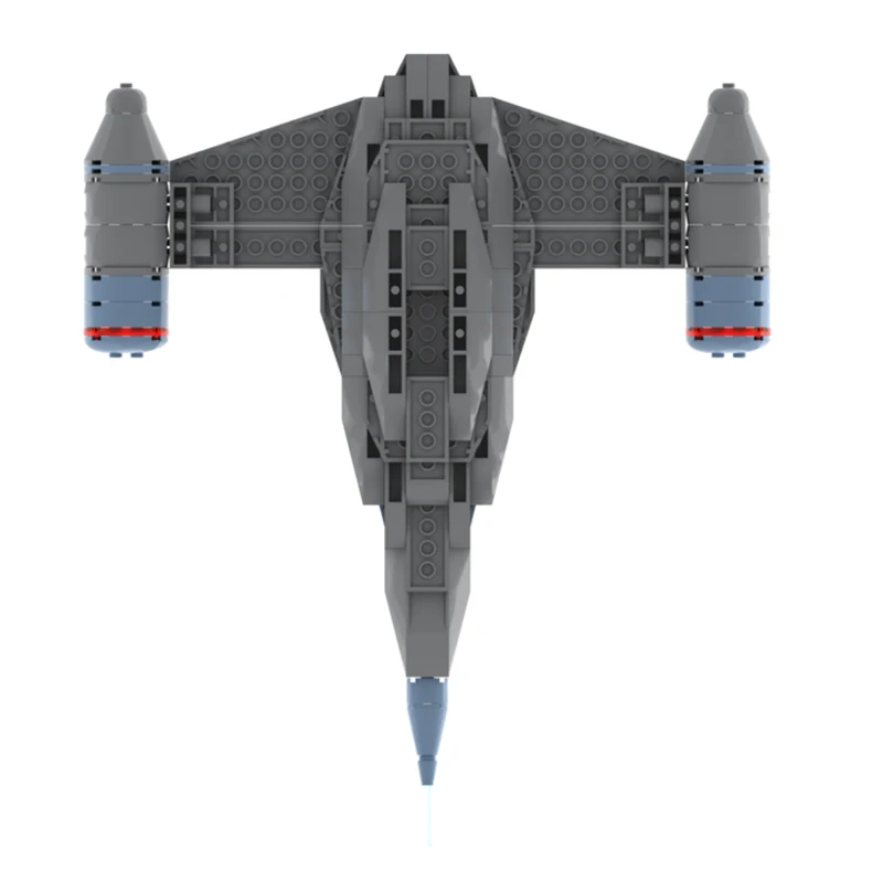 280PCS Star Battle MOC N-X Police Cruiser Vehicle Model Modular Building Blocks DIY Creative Assembly Educational Toys Gift