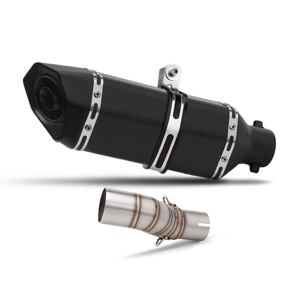 Modified Stainless Steel Middle Exhaust Pipe, Durable Performance Exhaust Middle Section for CFMOTO 450SR Motorcycle