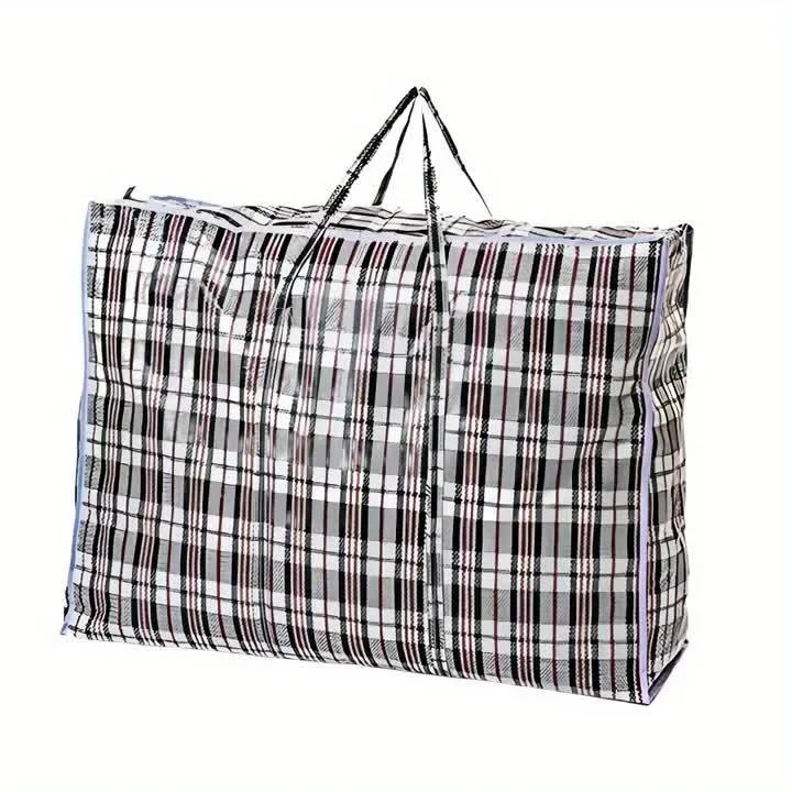 3er-Pack übergroße, langlebige, bewegliche Aufbewahrungstasche – wiederverwendbare Tasche mit Reißverschluss und großem Fassungsvermögen für Kleidung, Wäsche, Bettwäsche