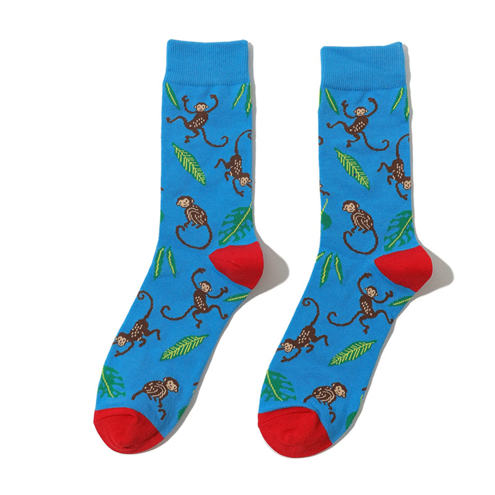 Cartoon Printed Cotton Socks Comfortable Fabric Lovely Socks for Birthday Christmas Gift