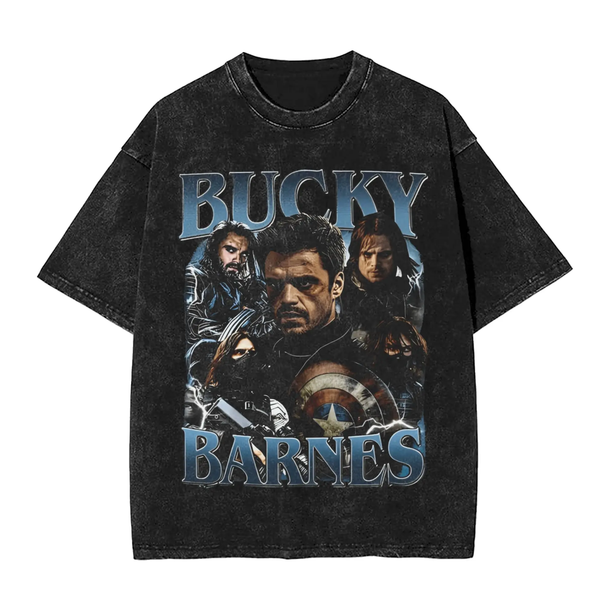 Men Bucky Barnes T Shirts Movies 90s Tees Summer Y2K Basic Short Sleeve T-Shirt Round Neck Trending Casual Tshirt Hot Sale