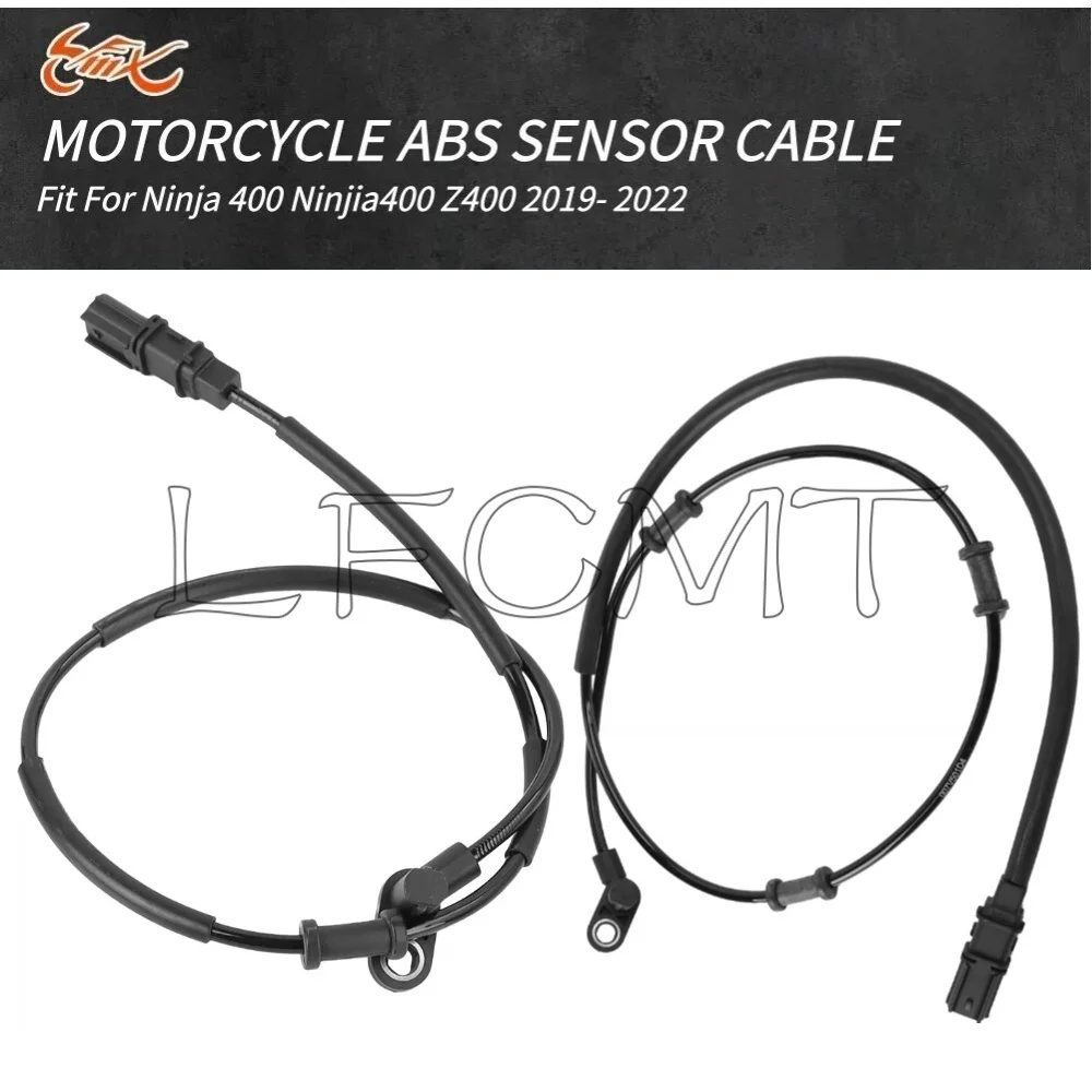 Front Rear System ABS Sensor System Cable Brake Wheel Speed Sensor Set Fit For Ninja 400 Ninja400 Z 400 Z400 2019-2022 2020 2021