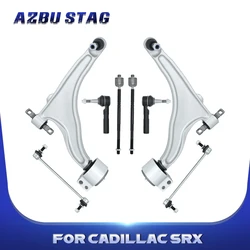 AzbuStag 8Pcs Front Lower Control Arm Sway Bar Tie Rod End Link for CADILLAC SRX 2010 2011 2012 2013 2014 2015 2016  20984481