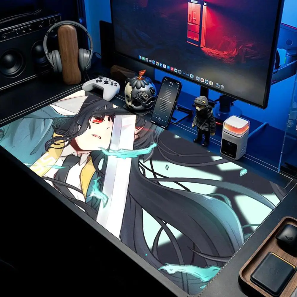 

Zenless Zone Zero Hoshimi Miyabi Mouse Pad large keyboard mouse desk pad non-slip rubber gaming mouse pad laptop mouse carpet